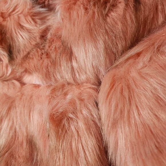 Juniors Faux Fur Vest - Pink - Picture 5 of 6